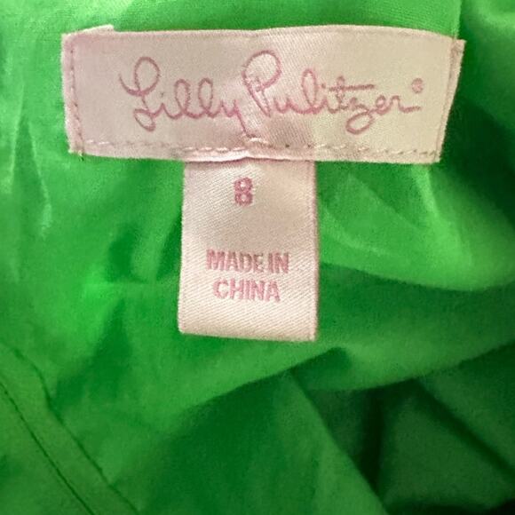 Lilly Pulitzer Lace Dress Posey Green Daisy Lane Coquette Wedding Guest Twee 8 - Picture 7 of 10